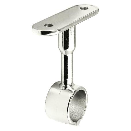 SOPORTE TUBO REDONDO Ø20 CENTRAL NIQUEL  PARA TUBO ARMARIO D19