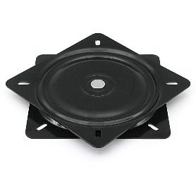 PLATO GIRATORIA ALBORA CUADRADO 250X250 NEGRO (SOPORTA 280KGS. APROX.)