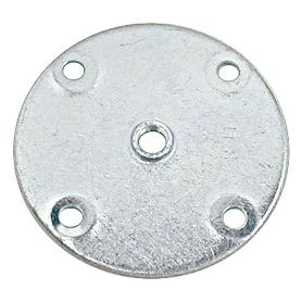 PLACA METAL RED D66 ROSCA M8 ZINCADO PARA PATAS