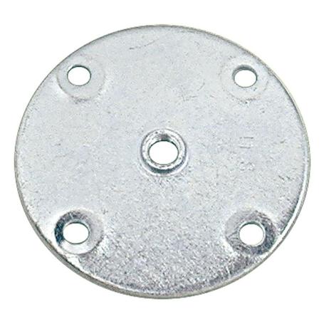 PLACA METAL RED D66 ROSCA M8 ZINCADO PARA PATAS