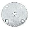 PLACA METAL RED D66 ROSCA M8 ZINCADO PARA PATAS
