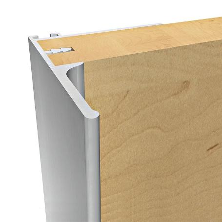 PERFIL TIRADOR ALUMINIO LIA 2,60 PLATA MATE (CAJA 2)