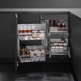 BASTIDOR EXTRAIBLE EVONA CON CESTOS CROM MODULO MODULO 900 MANO IZQUIERDA