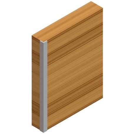 PERFIL ALUMINIO ETON PARA CANTOS 3M NATURAL  FORMA ANGULAR 9,75X9,75. VENTA POR BARRAS. (CAJA 10)