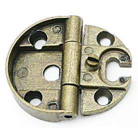 BISAGRA CANTO 32 SIN REMATE MODELO OCEAN ACABADOS CROMO RAL Y ORO VIEJO ACABADO ORO VIEJO