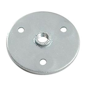 PLACA METAL RED D46 ROSCA M8 ZINCADO PARA PATAS