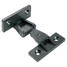 HERRAJES KEKU EN-A PARA UNIÓN PANELES PLASTICO NEGRO. PARA ENCASTRAR.