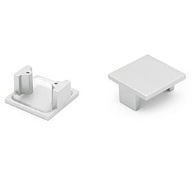 TIRADOR ZAK IONA 50X50 32MM CROMO RAL ACABADO GRIS RAL