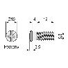 TORNILLO CAZOLETA D5,8-12 CAB.10 ZINCADO S/PUNTA
