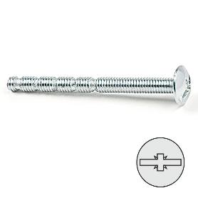 TORNILLO TIRADOR AUTOCORTANTE ZINCADO 4-45 (CAJA 100)