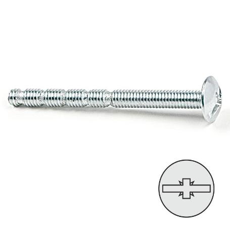 TORNILLO TIRADOR AUTOCORTANTE ZINCADO 4-45 (CAJA 100)