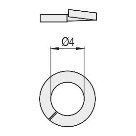 ARANDELA GROWER DIN 7980 NEGRA METRICA M-5 (CAJA 2500)