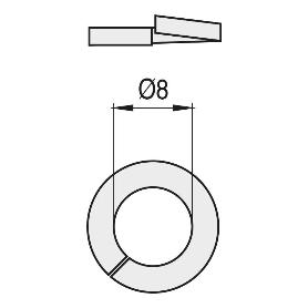 ARANDELA GROWER DIN 7980 CINCADA METRICA M-10 (CAJA 1000)