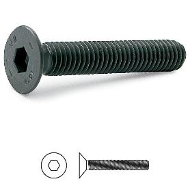 TORNILLO ROSCA METAL ALLEN DIN 7991 NEGRO METRICA M-6 LARGO 12MM (CAJA 1000)