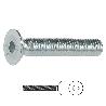 TORNILLO ROSCA METAL ALLEN DIN 7991 ZINC METRICA M-4 LARGO 30MM