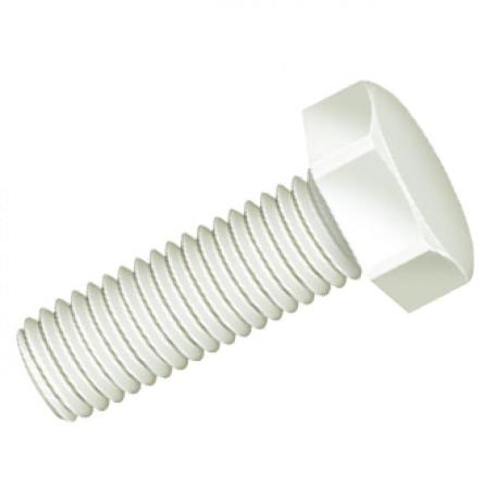 TORNILLO CABEZA HEXAGONAL DIN 933 NYLON METRICA M-5 LARGO 10MM