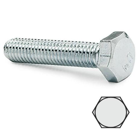 TORNILLO CABEZA HEXAGONAL DIN 933  ZI METRICA M-8 LARGO 80MM