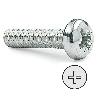 TORNILLO ROSCA METAL CABEZA ALOMADA DIN METRICA M-5 LARGO 30MM (CAJA 500)
