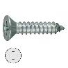 TORNILLO ROSCA CHAPA CABEZA PLANA DIN 79 LARG.R/CHAPA 32MM Ø ROSCA CHAPA 4.2MM (CAJA 250)