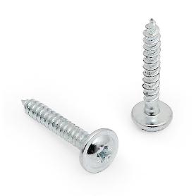 TORNILLO TIRADOR ROSCA MADERA CABEZA ANCHA ZINCADO. ELEGIR LARGO. METRICA M-3 LARGO 20MM (CAJA 100)