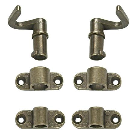 ACCESORIOS CERRADURA FALLEBA METALICO CUERO DUVER 1GANCHO DCHA+ 1IZDA,2PUENTES GANCHO+ 2PUENTES VARILLA.