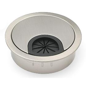 PASACABLE ZMK PALMA Ø80 H13,5 NIQUEL SATINADO