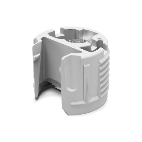 PK2 SOPORTES DE UNIÓN PARA ESTANTES TIPO EXCÉNTRICA. ELEGIR SEGÚN ESPESOR. ACABADO GRIS ESPESOR 25