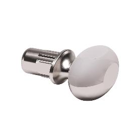 SOPORTE ESTANTE DREAM PIV.5 NIQUEL CON GOMA  CON GOMA TRANSPARENTE. PARA CRISTAL.