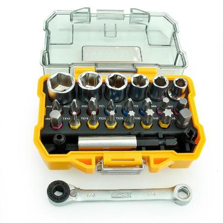 JUEGO 24 PIEZAS DEWALT TOUCH CASE