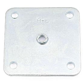 DATA PLACA CUADRADA 54-54. ELEGIR MÉTRICA Y ACABADO. ACABADO ZINCADO MÉTRICA M6