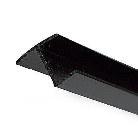 PERFIL RÍGIDO NEGRO PARA CANAPE ESPESOR 10 LARGO PERFIL 1200MM (CAJA 50)