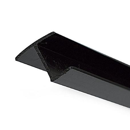PERFIL RÍGIDO NEGRO PARA CANAPE ESPESOR 10 LARGO PERFIL 1395MM (CAJA 50)