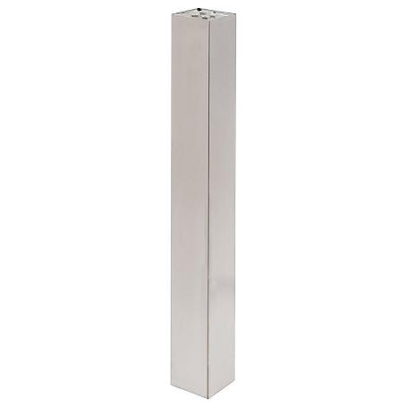 COLUMNA 80X80 PARA BASE PLANA CUADRADA ACABADO EFECTO INOX ALTURA H710