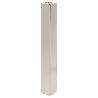 COLUMNA 80X80 PARA BASE PLANA CUADRADA ACABADO EFECTO INOX ALTURA H710