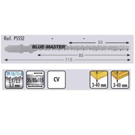 5 HOJAS CALAR MADERA C/FINO DOBLE P5552