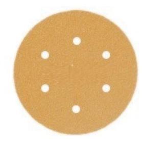 DISCO VELCRO CORINDON 150MM G.180 6A PAPEL RESINADO OXIDO ALUMINIO