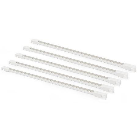 KIT.5BARRAS PANTALONERO BLANCO GOMA GRIS L458