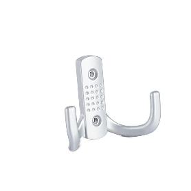 DOBRA PERCHA COLGADOR DOBLE BRAZO. ELEGIR ACABADO. ACABADO NIQUEL SATINAD