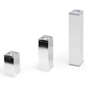 PATA ALUMINIO CROMADO IBERIA 40X40 H120 (CAJA 4)