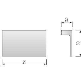 LONGO TIRADOR EXTRA LONGO. ACABADO CROMO. ELEGIR DISTANCIA ENTRE CENTROS. DISTANCIA 0MM-1 AGUJERO