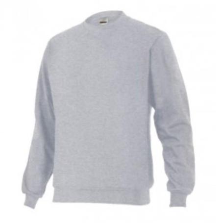 SUDADERA UNISEX CUELLO REDONDO VARIOS COLORES TALLA M-XXL COLOR ROPA GRIS CLARO TALLA L