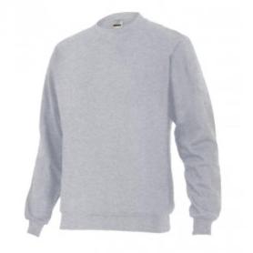 SUDADERA UNISEX CUELLO REDONDO VARIOS COLORES TALLA M-XXL COLOR ROPA GRIS CLARO TALLA XL