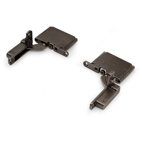 KIT BISAGRAS AMORTIGUADAS AIR ACABADO TITANIO CIERRE PUSH