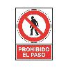 SEÑAL 410 PLAST.295X210 PROHIB.EL PASO