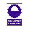 SEÑAL 600 PLAST.295X210 OBLI.USO CASCO ES OBLIGATORIO EL USO DEL CASCO