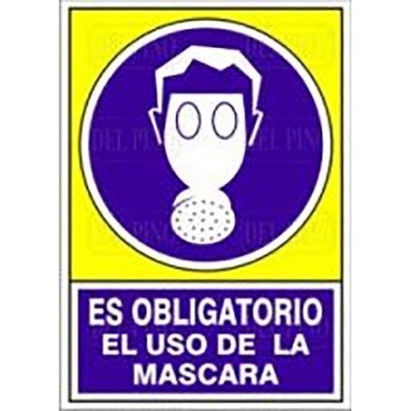 SEÑAL 606 PLAST.420X297 OBLI.USO MASC. ES OBLIGATORIO EL USO DE LA MASCARA