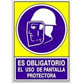SEÑAL 609 PLAST.420X297 OBLI.USO PANT ES OBLIGATORIO USO PANTALLA PROTECTORA