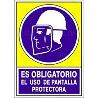 SEÑAL 609 PLAST.420X297 OBLI.USO PANT ES OBLIGATORIO USO PANTALLA PROTECTORA