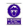 SEÑAL 610 PLAST.295X210 OBLI.USO GAFAS ES OBLIGATORIO EL USO DE LAS GAFAS