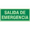 SEÑAL 1020 PLAST.297X148 SAL.EMERG LUM SALIDA DE EMERGENCIA (LETRA)